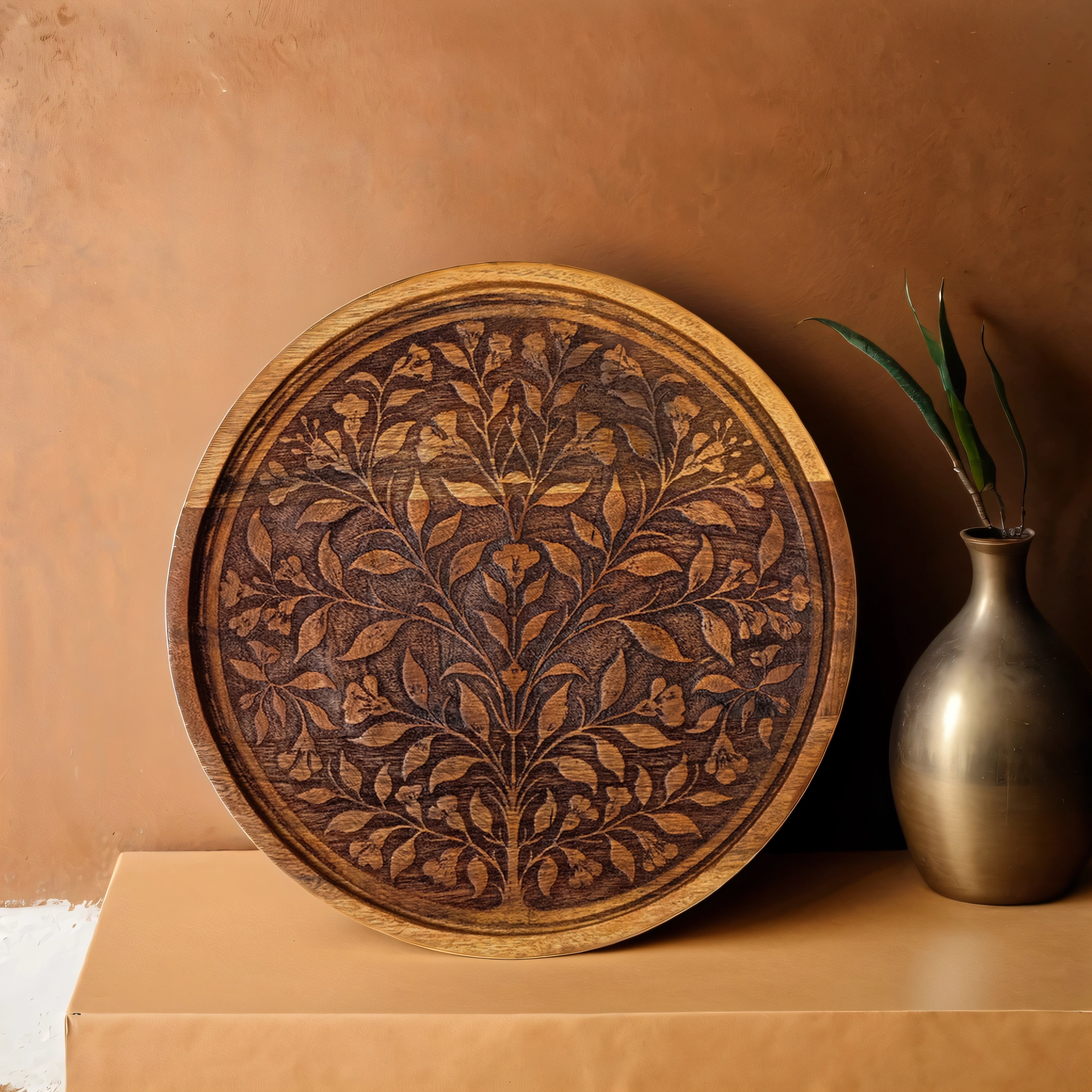 Intricately Handcrafted Decorative Plate (12 inches)