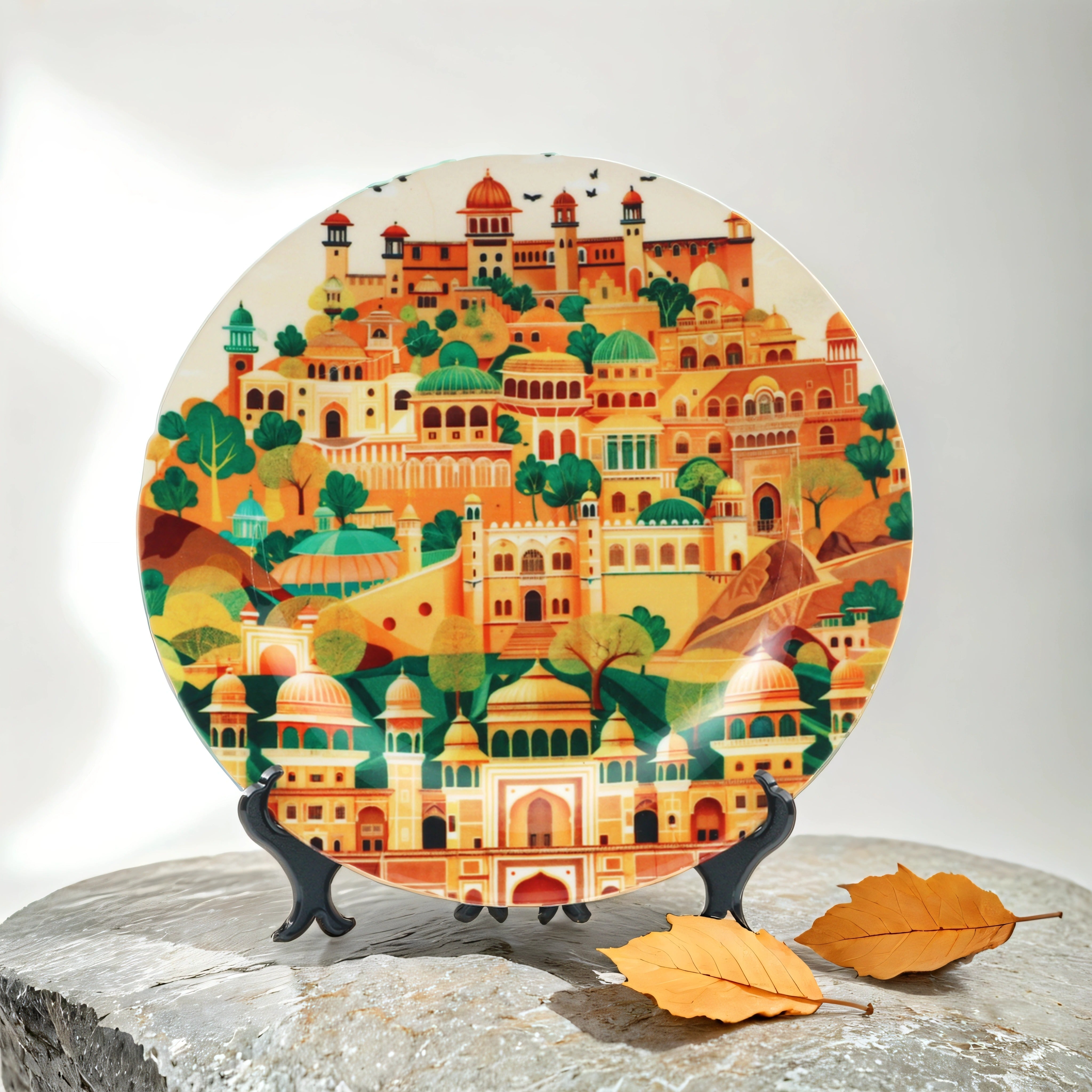 Amer Fort Jaipur Ceramic Wall Plate (10 Inches)