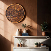 Nature-Inspired Decor Decorative Wooden Plate (12 Inches)