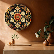 Floral Ceramic Wall Plate (10 Inches)