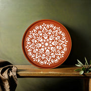 Textured Decorative Terracotta Plate (12 Inches)