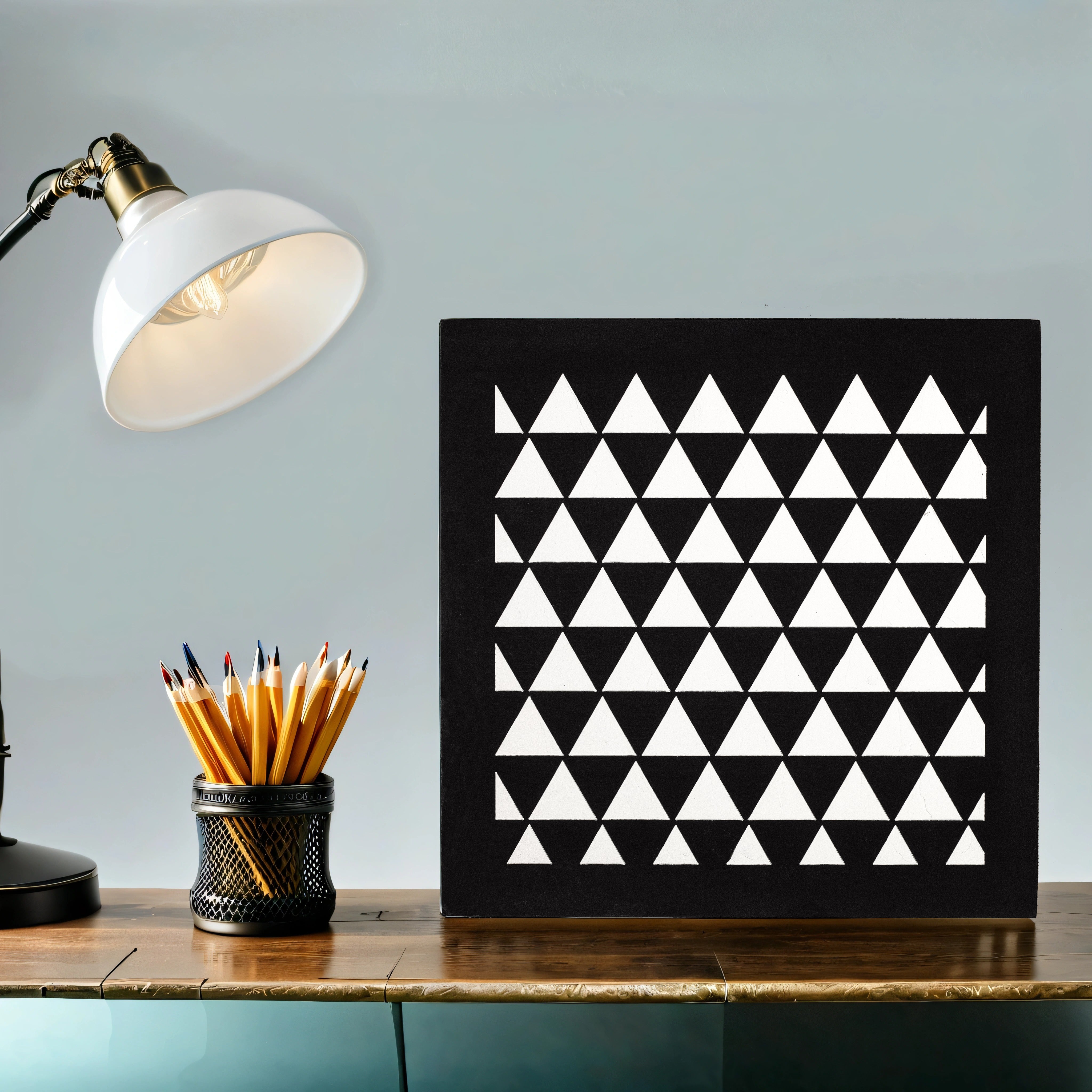 Geometric Harmony Handcrafted Wall Panel (11 Inches)