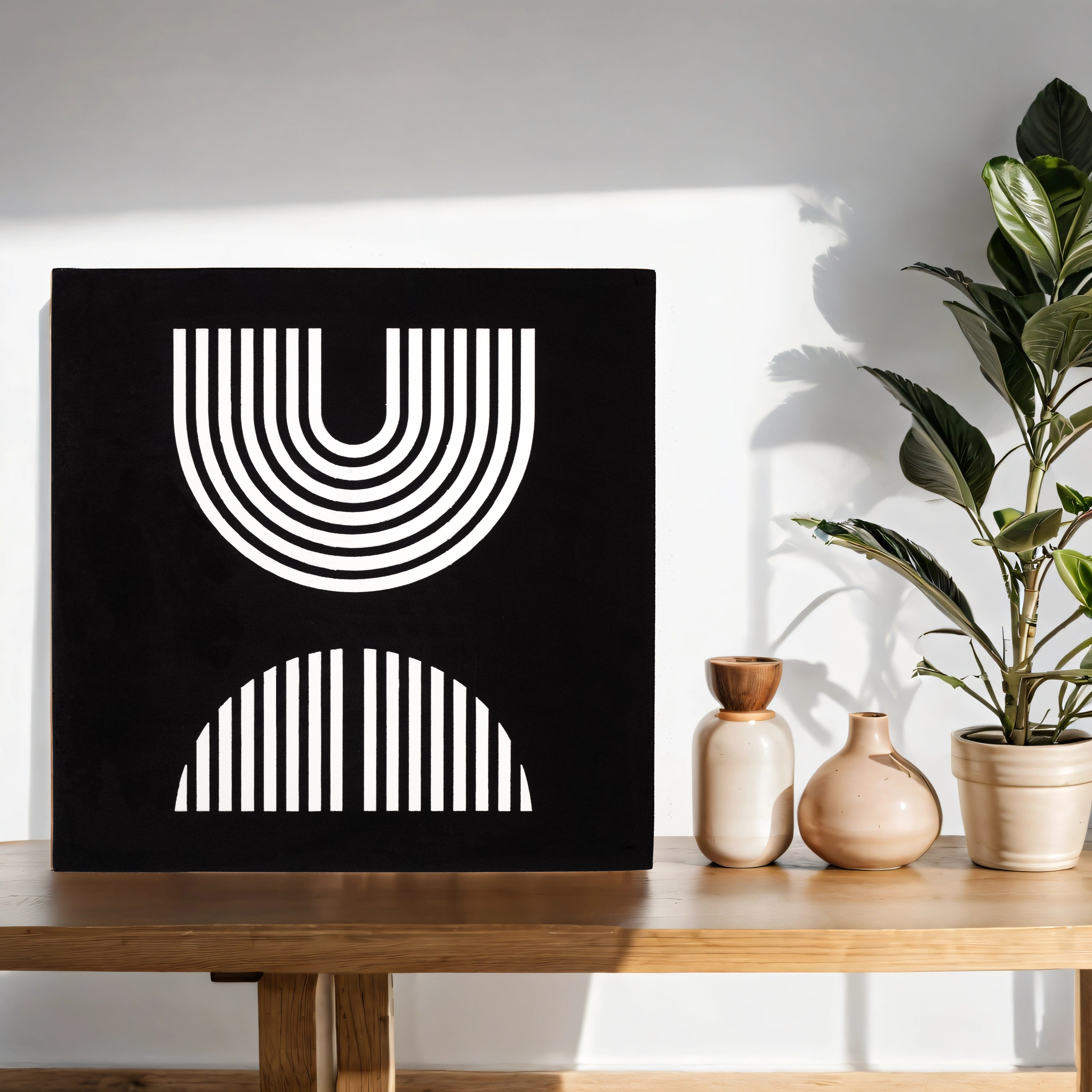 Geometric Modern Wall Art Panel (11 Inches)