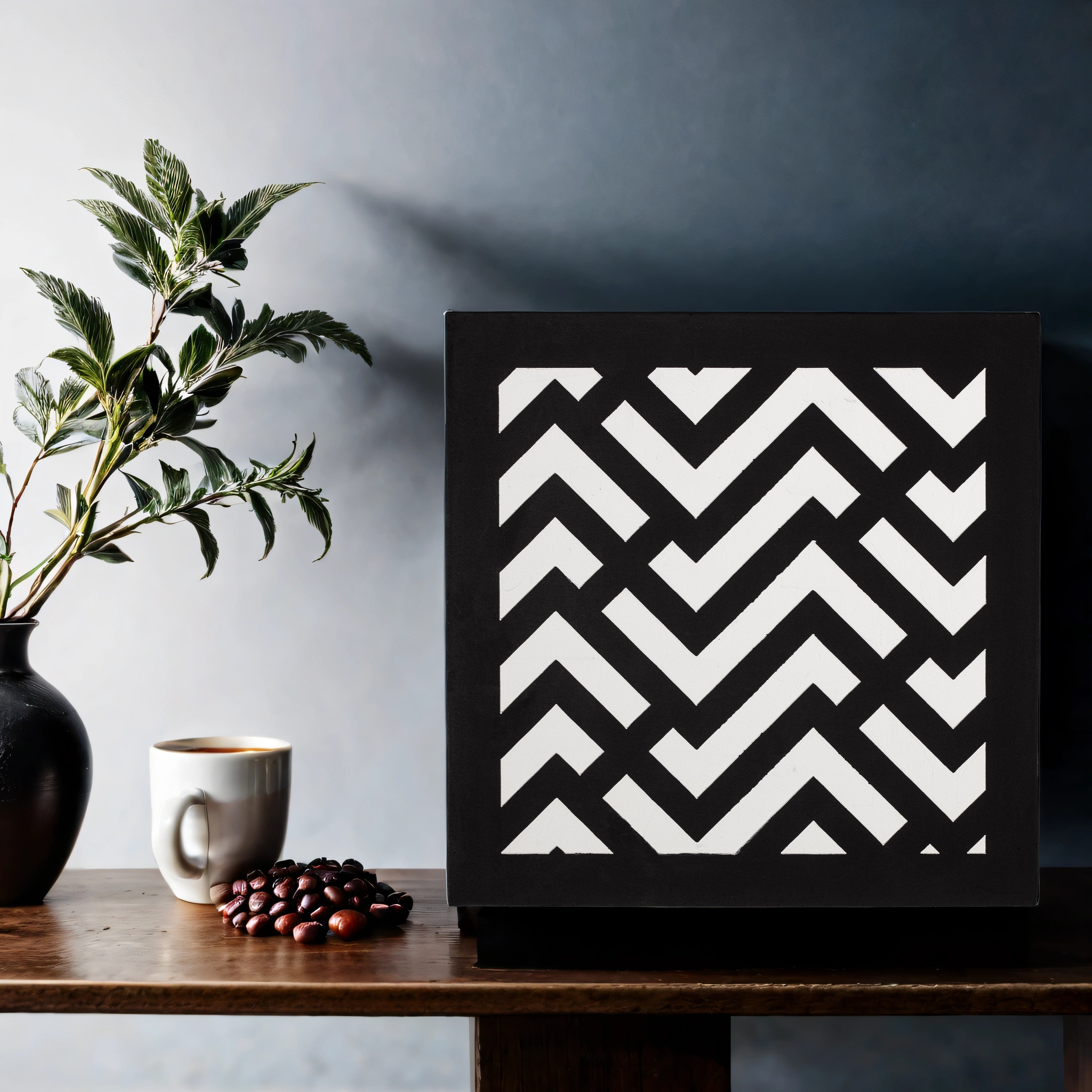 Geometric Minimalist Wall Art Panel (11 Inches)